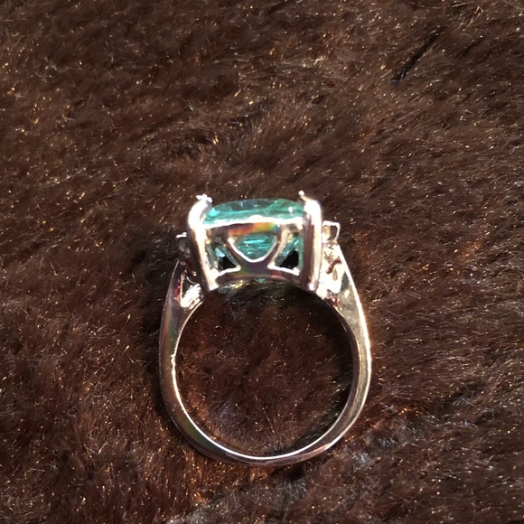 COPY - Aquamarine sterling silver ring - Size 8 - Picture 5 of 8
